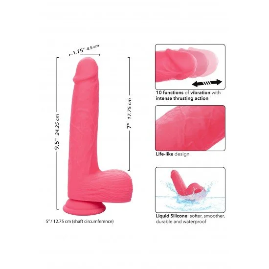 Вибратор 7" CalExotics Rumbling & Thrusting Вибратор 7" CalExotics Rumbling & Thrusting