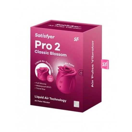 Въздушен клиторен стимулатор- SATISFYER - PRO 2 CLASSIC BLOSSOM - ЧЕРВЕН Въздушен клиторен стимулатор- SATISFYER - PRO 2 CLASSIC BLOSSOM - ЧЕРВЕН