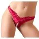 Червена сатенена прашка с перли Cottelli M Червена сатенена прашка с перли Cottelli M