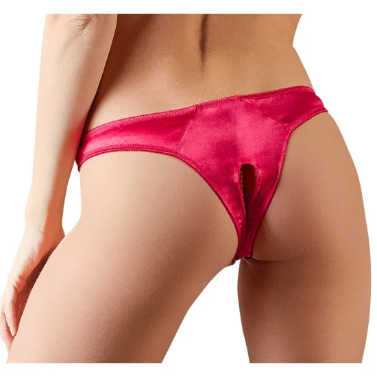 Червена сатенена прашка с перли Cottelli XL Червена сатенена прашка с перли Cottelli XL