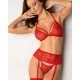Комплект 3 части червен L/XL