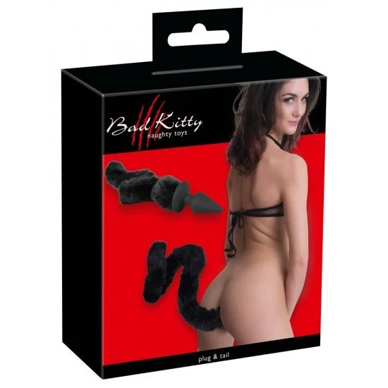 Aнално дилно M с опашка Bad Kitty Aнално дилно M с опашка Bad Kitty