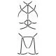 Харнес комплект Cottelli LINGERIE Харнес комплект Cottelli LINGERIE