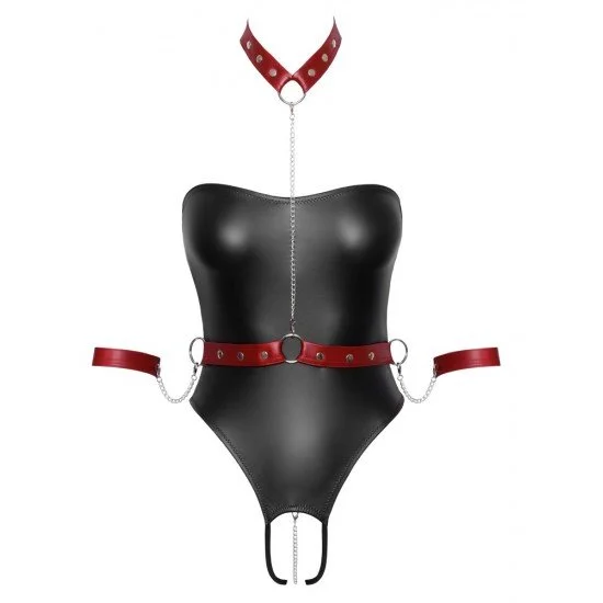 Боди кожен ефект Cotteli Bondage S Боди кожен ефект Cotteli Bondage S