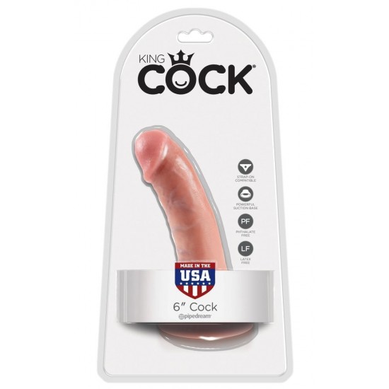 Дилдо King Cock Flesh 6"/17см