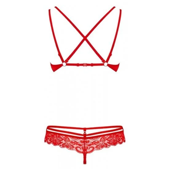 Obsessive Компллект 2части S/M червен Obsessive Компллект 2части S/M червен