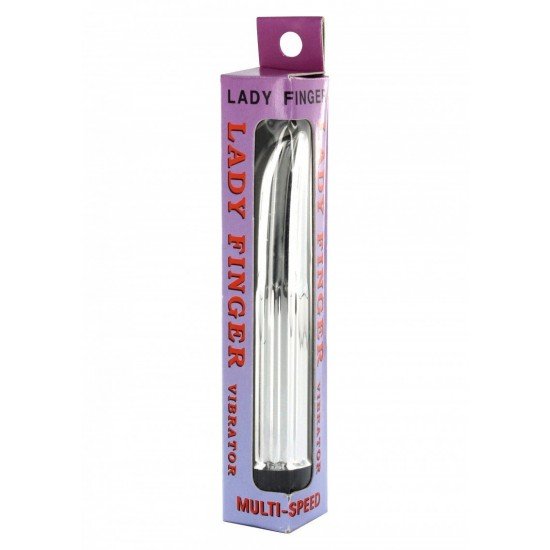 Вибратор Lady finger сребрист