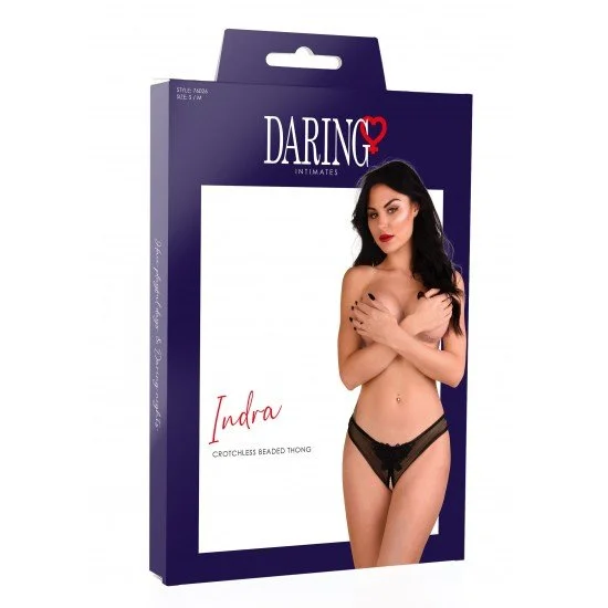 Прашка отворена с перли  L/XL Indra
