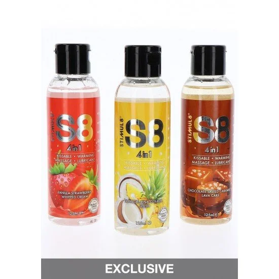 Vanilla Strawberry Cream S8 4 in 1 - ядивен, възбуждащ, масажно, лубрикант Vanilla Strawberry Cream S8 4 in 1 - ядивен, възбуждащ, масажно, лубрикант