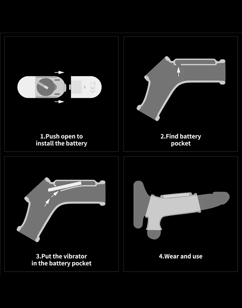Вибриращ пенис ръкав "Knights Ring"