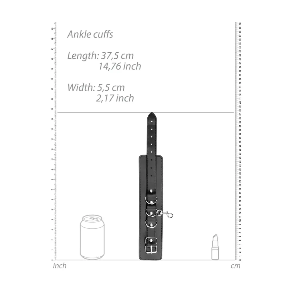 Кожени белезници за ръце и крака Black&White