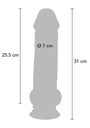 Дилдо Deluxe Dual Density Thick 31 cm