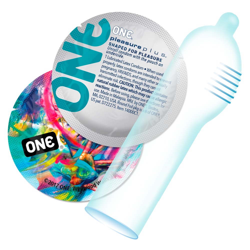 Презервативи One Pleasure Plus Оребрени