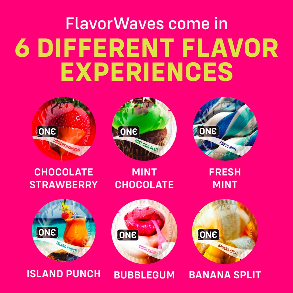 Презервативи One Flavor Waves овкусени