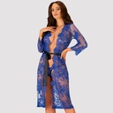 Lace robe in turquoise