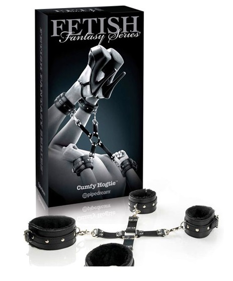 Leather Handcuffs with Cross Restraint Pipedream