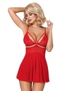 Babydoll 2-piece red set S/M