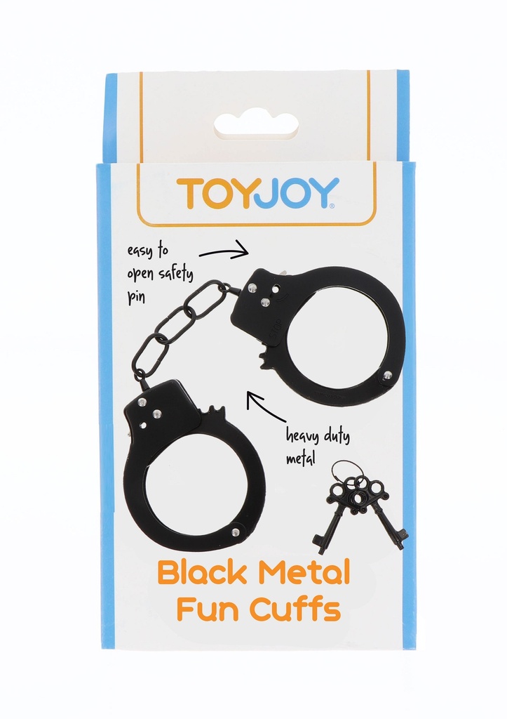 Black Metal Handcuffs ToyJoy