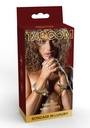 Golden handcuffs with crystals - Taboom Luxury