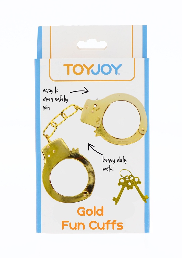 Gold Metal Handcuffs ToyJoy