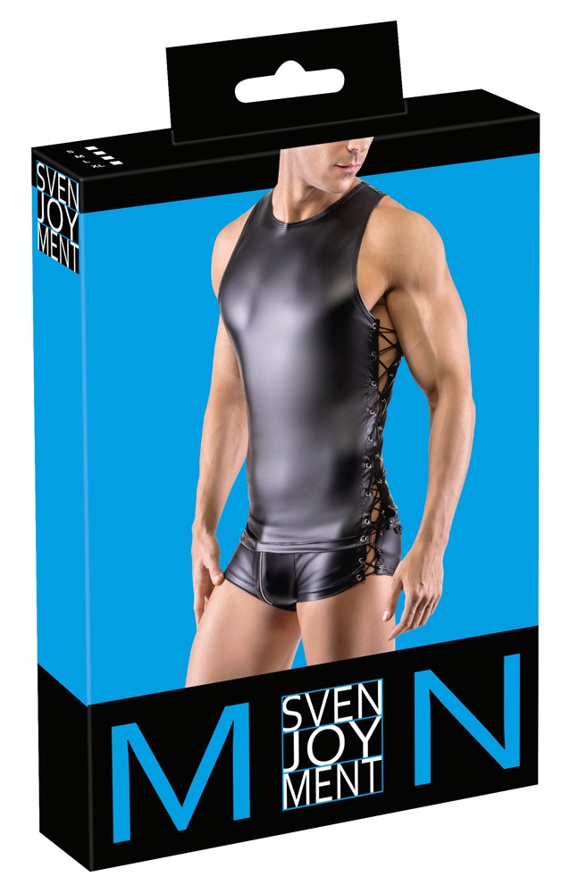 Мъжка тениска L - изкуствена кожа