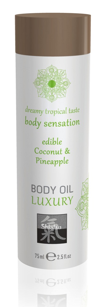 Edible massage oil Shiatsu Coconut & Pineapple