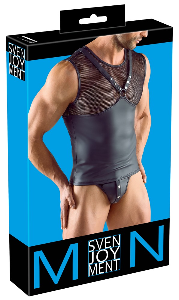 Sleeveless T-shirt with chest straps 2XL