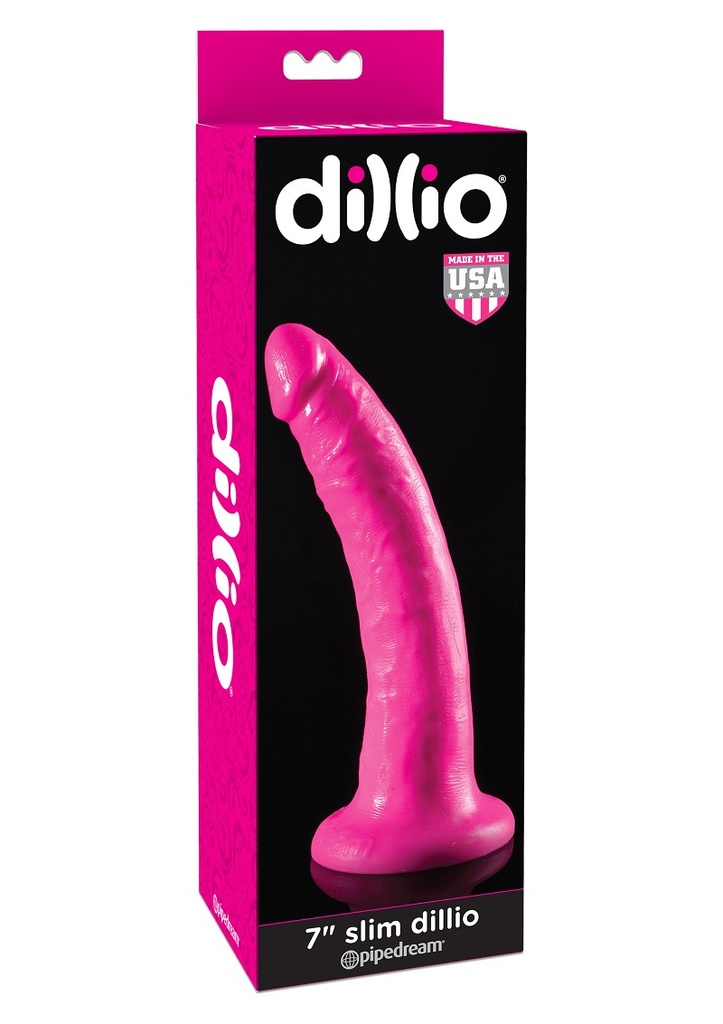 Dildo 7'' pink slim
