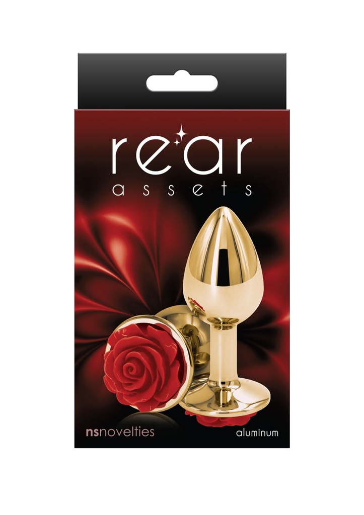 Golden anal dilator rose - red S