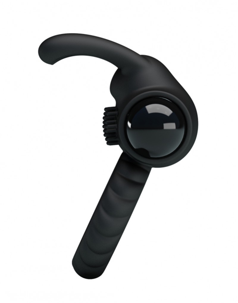 Vibrating penis ring with clitoral stimulator "Crazy Bull"