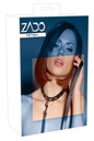 Leather choker with leash ZADO