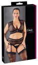 Bra and thong-garter belt set 3XL Cotelli