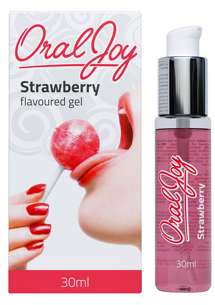 Oral love gel with strawberry flavor