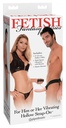 Strap-On Harness with Realistic Hollow Dildo 6"