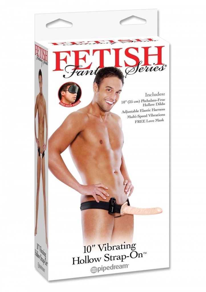 Belt 10" with Vibrating Dildo