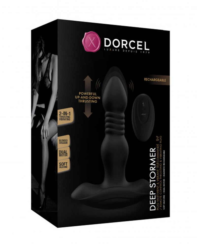 Вибриращ плъг с дистанционно управление Dorcel - Deep Stormer