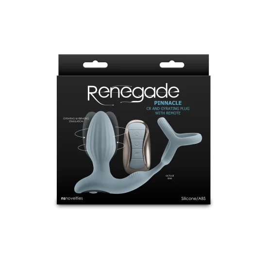 Prostate massager with penis ring Pinnacle