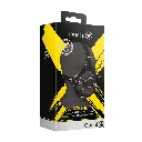 Head Harness with Spider Gag and Nose Hooks - Black