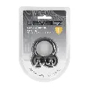 Пенис ринг Liquid Silicone Double Weighted Ball Black