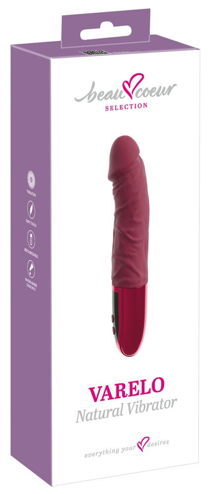 Елегантен Вибратор с ЛЕД панел VARELO Natural Vibrator