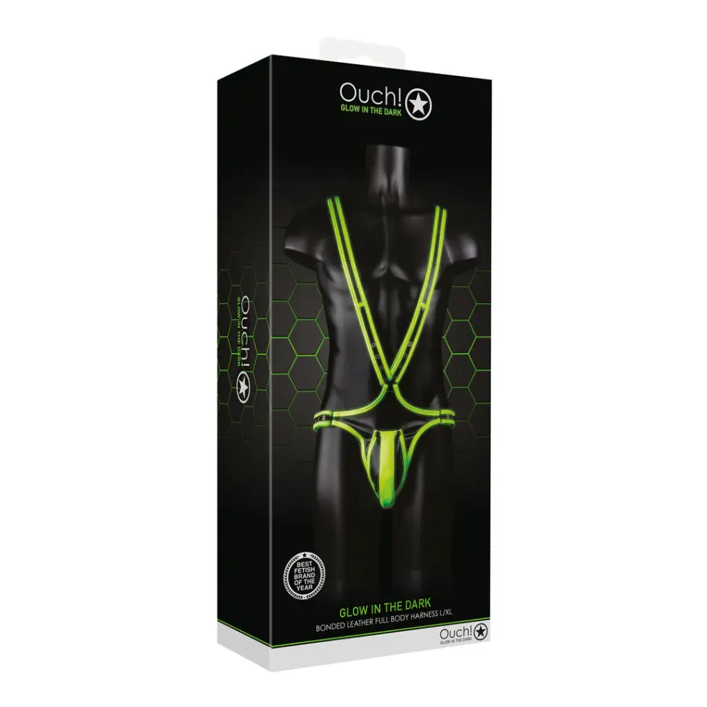 Мъжки боди харнес "Glow in the Dark"