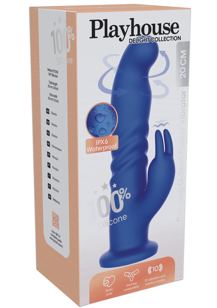 Вибратор Rotating G-Spot Rabbit син