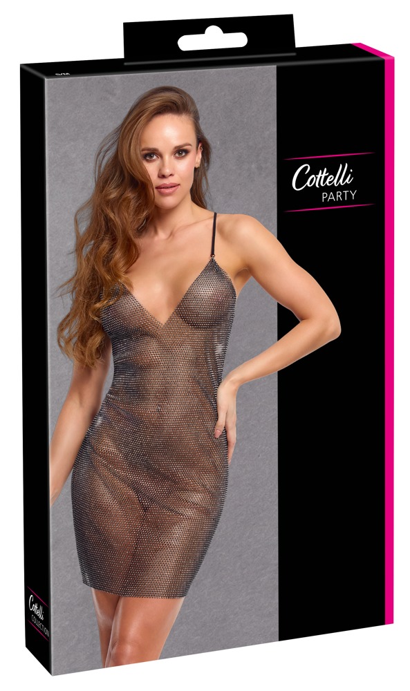 Блестяща мрежеста мини рокля "Cottelli" S/M