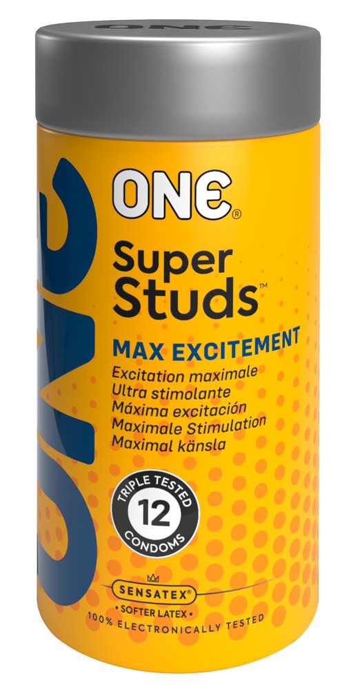 Презервативи One Super Studs Оребрен 