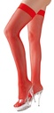 Red Mesh Hold-Up Stockings M
