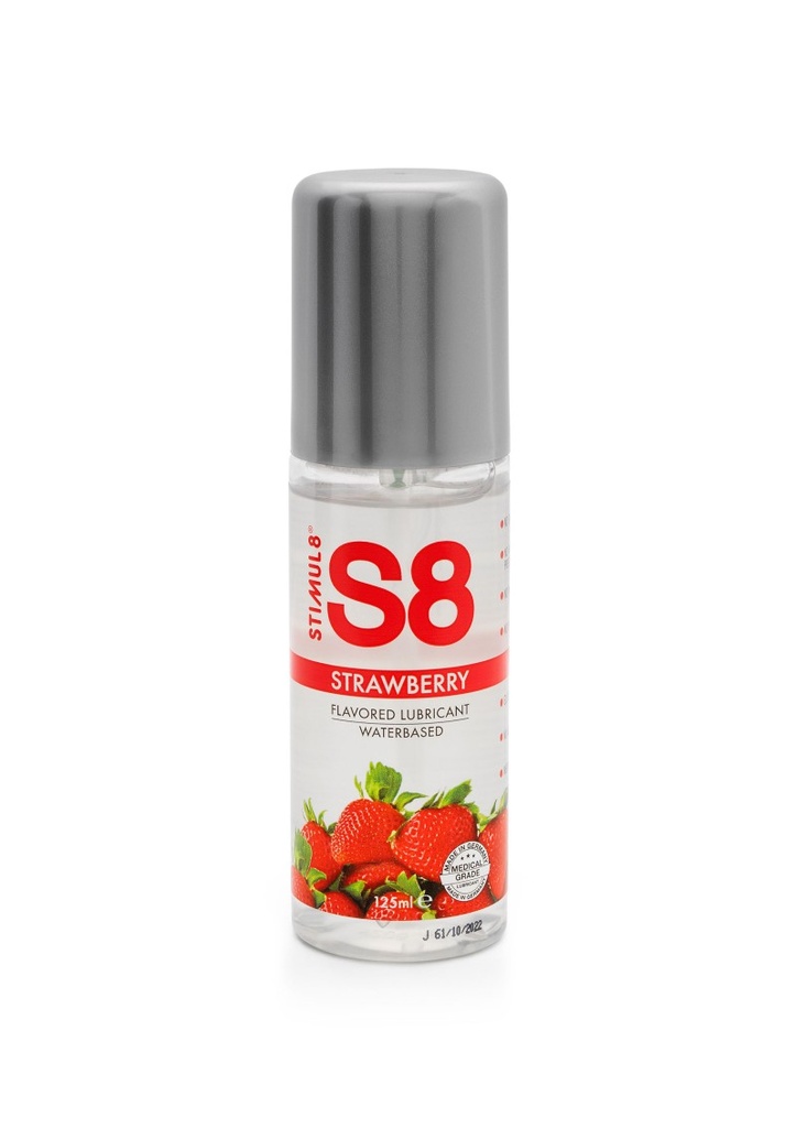 Strawberry S8 - Strawberry Flavored and Scented Lubricant 125ml