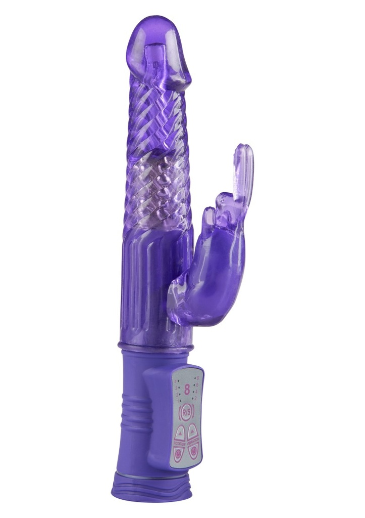 Clitoral Stimulator Vibrator with Rotating Balls Purple