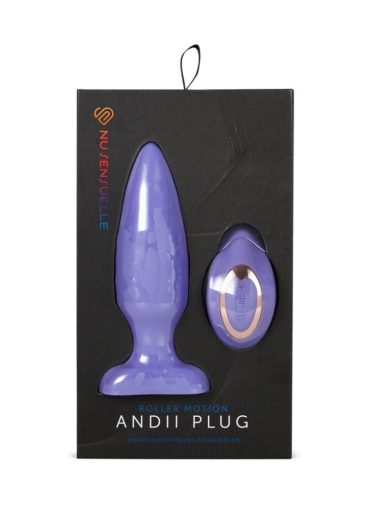 Vibrator anal remote 17509 balls purple
