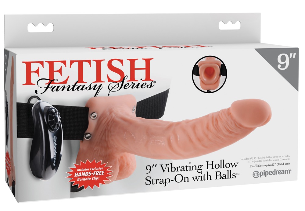 Vibrating belt with 9" dildo