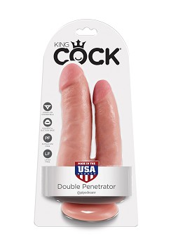 Double dildo for harness King Cock 6"